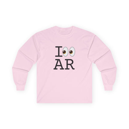 "I Look at Arkansas" Long Sleeve Shirt