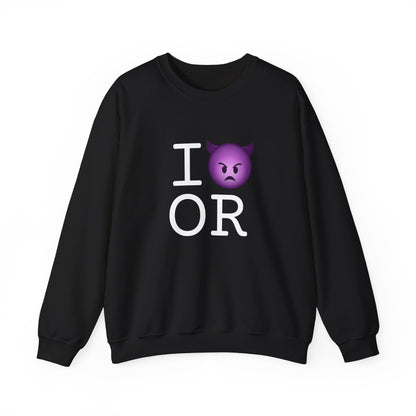 "I'm an Angry Devil about Oregon" Sweatshirt