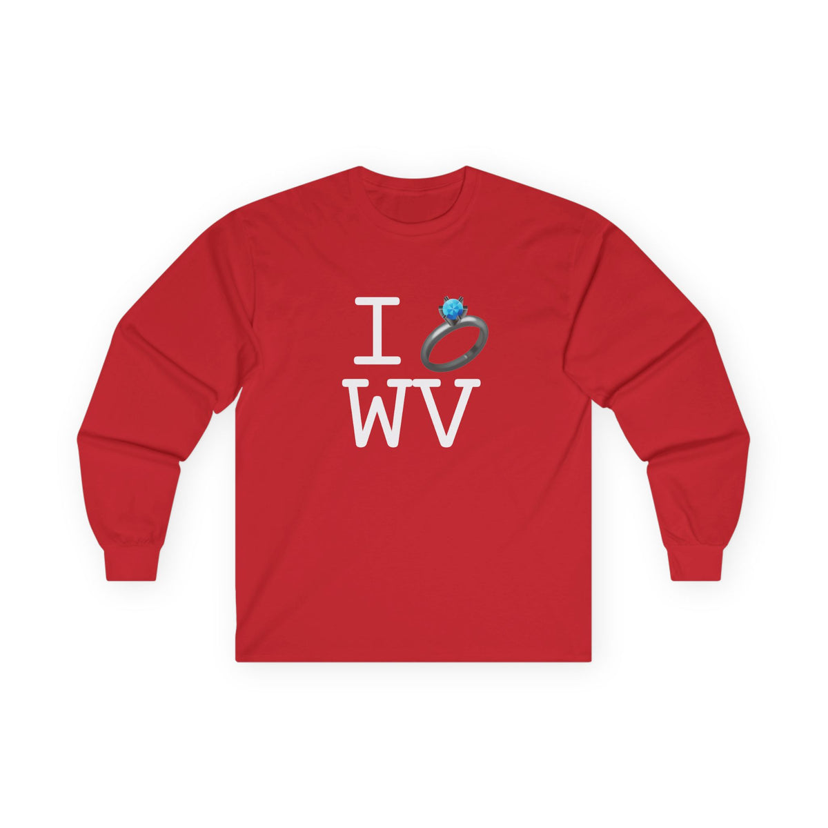"I'm Married to (Diamond Ring) West Virginia" Long Sleeve Shirt