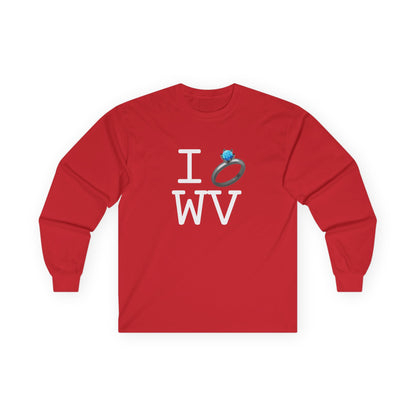 "I'm Married to (Diamond Ring) West Virginia" Long Sleeve Shirt
