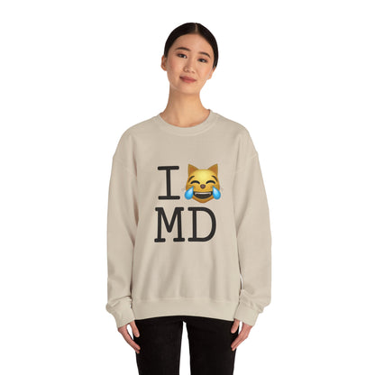 "I'm Laughing like a Cat at Maryland" Sweatshirt