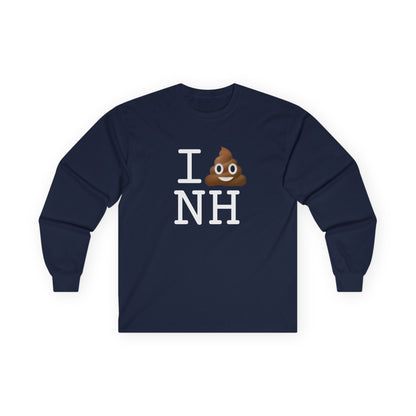 "I Poop in New Hampshire" Long Sleeve Shirt