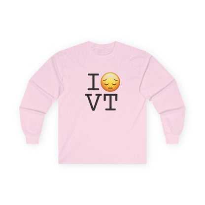 "I'm Depressed about Vermont" Long Sleeve Shirt