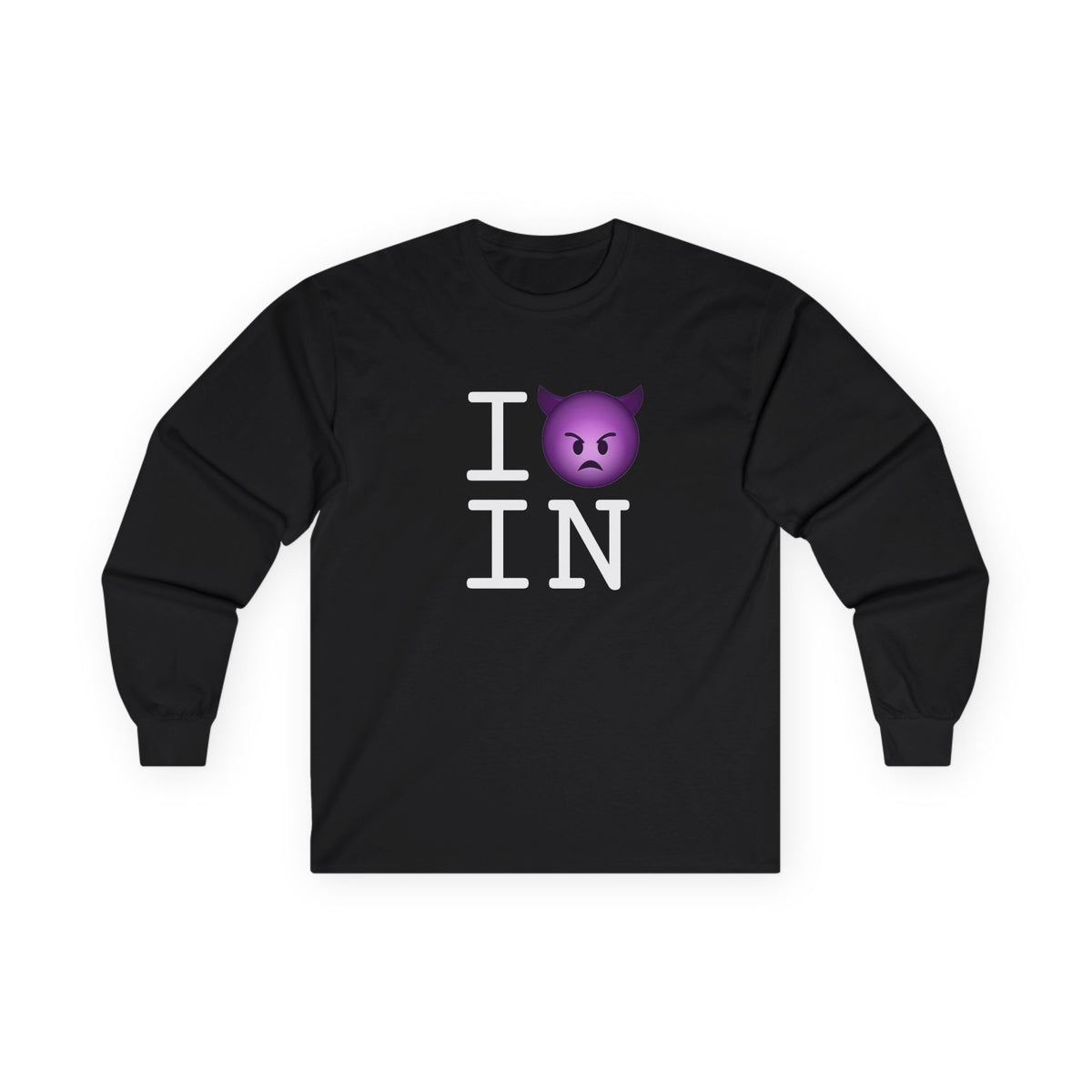"I'm an Angry Devil about Indiana" Long Sleeve Shirt