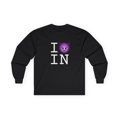 "I'm an Angry Devil about Indiana" Long Sleeve Shirt