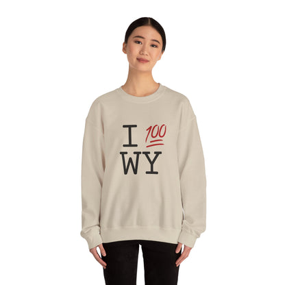 "I Keep it 100 in Wyoming" Sweatshirt