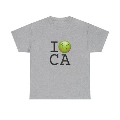"I'm Nauseous about California" Tee