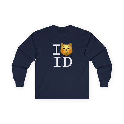 "I'm a Kissing Cat toward Idaho" Long Sleeve Shirt