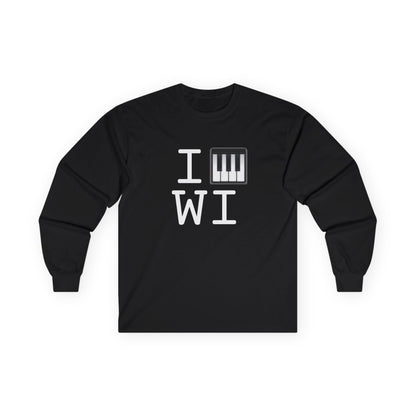 "I Piano Wisconsin" Long Sleeve Shirt