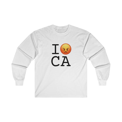 "I'm Angry about California" Long Sleeve Shirt