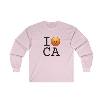 "I'm Angry about California" Long Sleeve Shirt