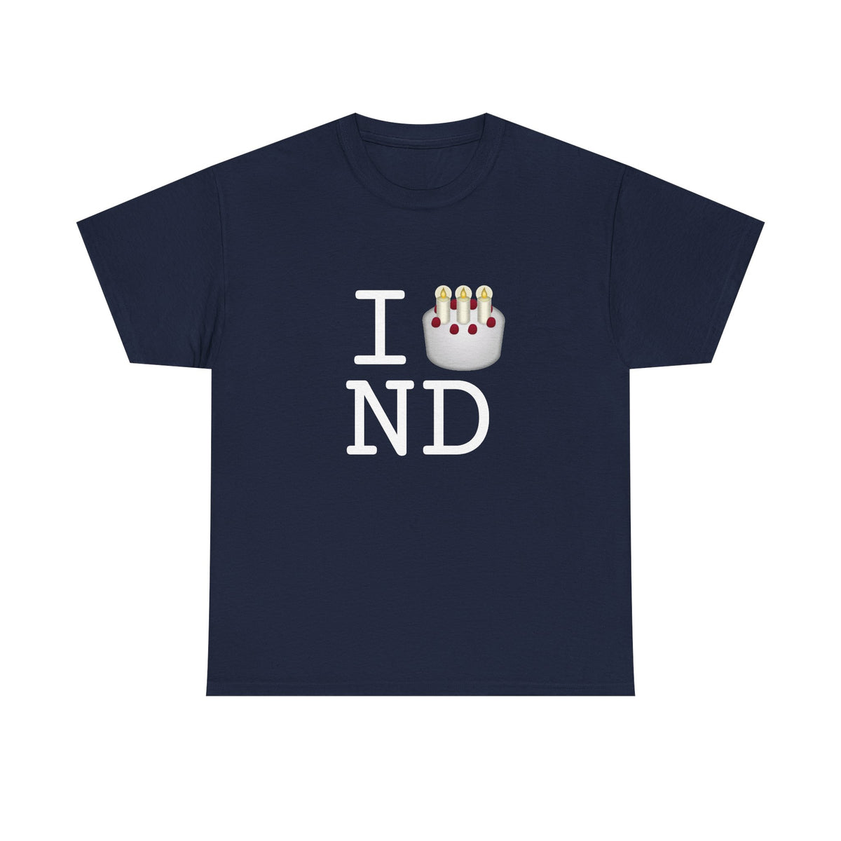 "I Birthday Cake North Dakota" Tee