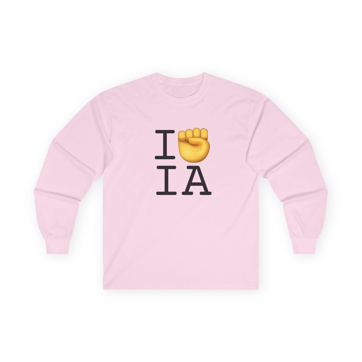 "I Raise my Fist with Iowa" Long Sleeve Shirt