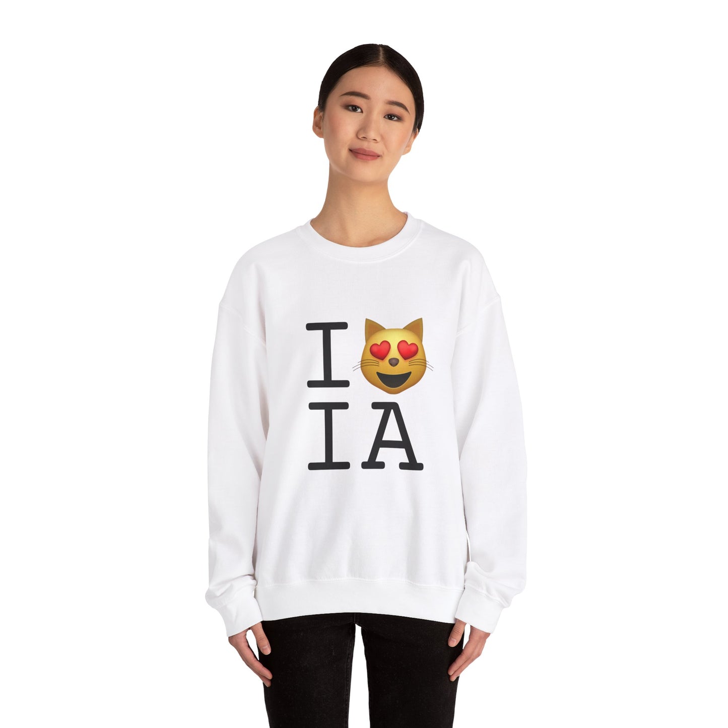 "I'm a Cat that Loves Iowa" Sweatshirt