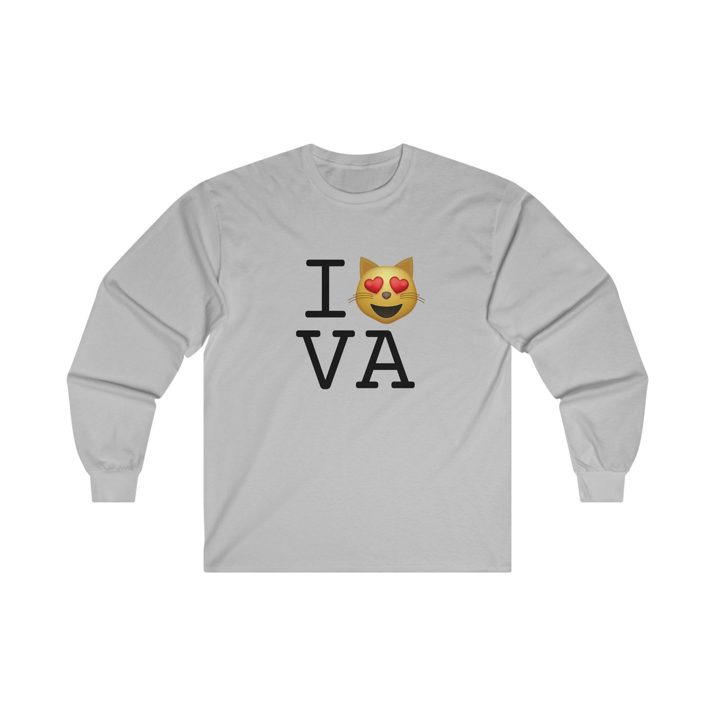 "I'm a Cat that Loves Virginia" Long Sleeve Shirt