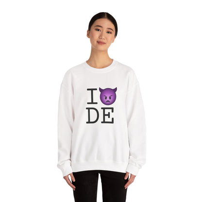 "I'm an Angry Devil about Delaware" Sweatshirt
