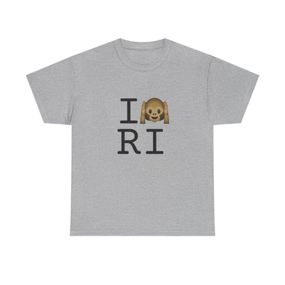 "I Don't Hear Rhode Island" Tee