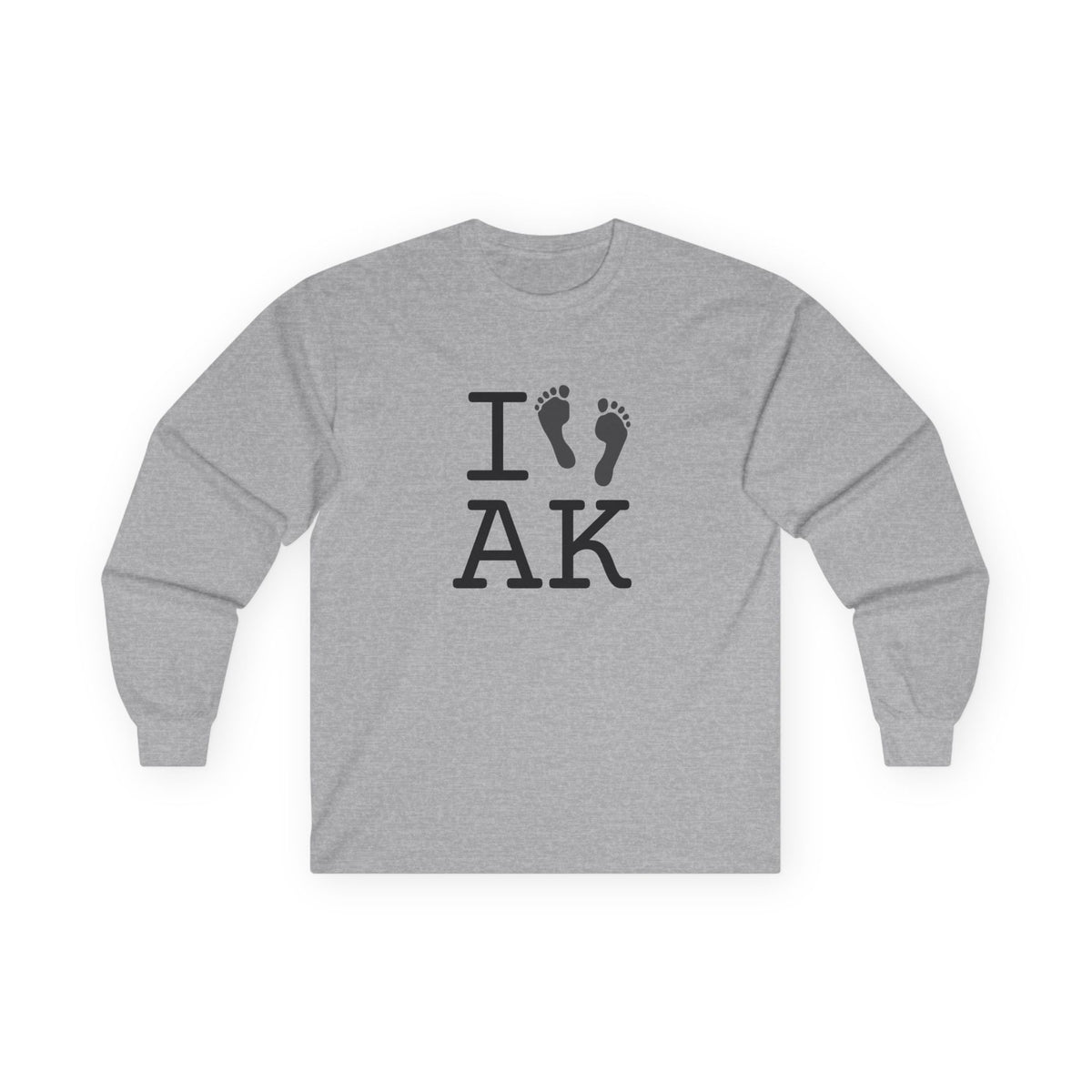 "I leave Footsteps in Alaska" Long Sleeve Shirt
