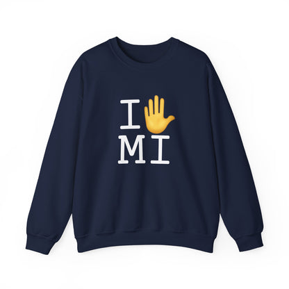 "I Stop (Raised Hand) Michigan" Sweatshirt