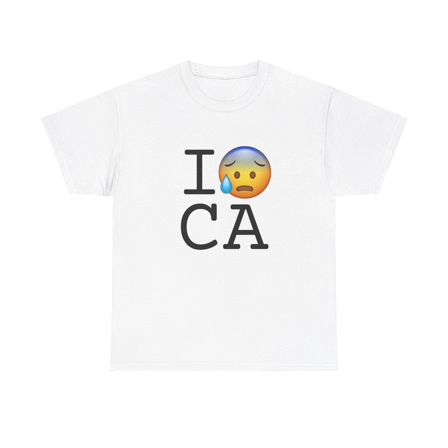 "I'm Anxiously Sweating in California" Tee