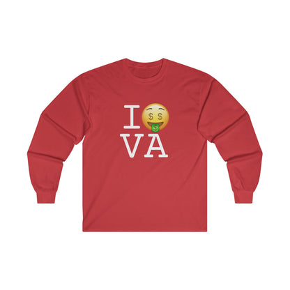 "I Get Rich in Virginia" Long Sleeve Shirt