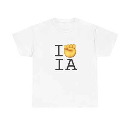 "I Raise my Fist with Iowa" Tee