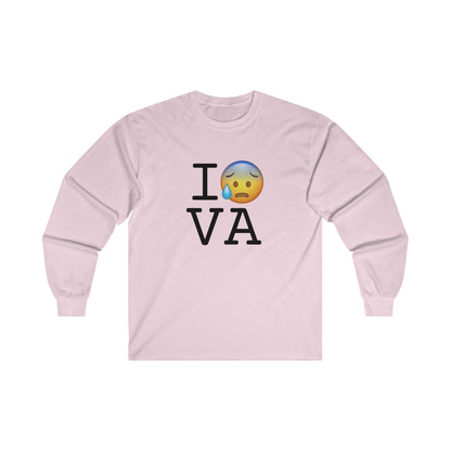 "I'm Anxiously Sweating in Virginia" Long Sleeve Shirt