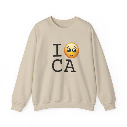 "I'm Begging about California" Sweatshirt