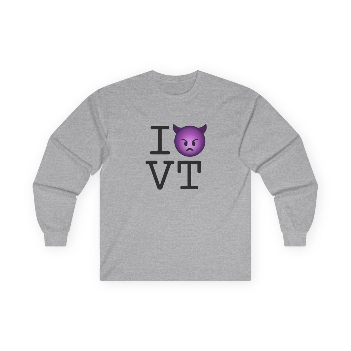 "I'm an Angry Devil about Vermont" Long Sleeve Shirt