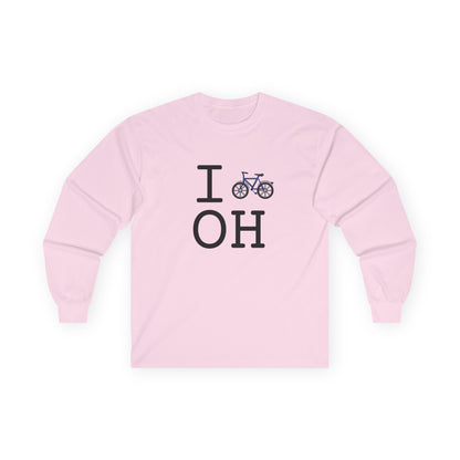 "I Bicycle Ohio" Long Sleeve Shirt