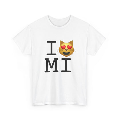 "I'm a Cat that Loves Michigan" Tee