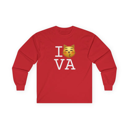 "I'm a Kissing Cat toward Virginia" Long Sleeve Shirt