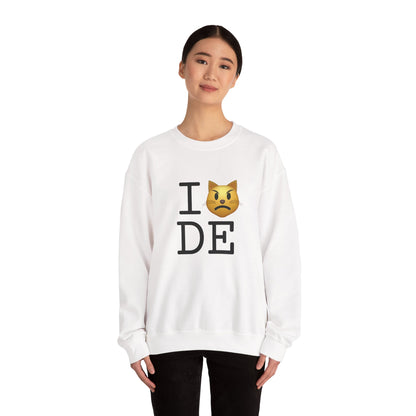 "I'm a Pouting Cat about Delaware" Sweatshirt