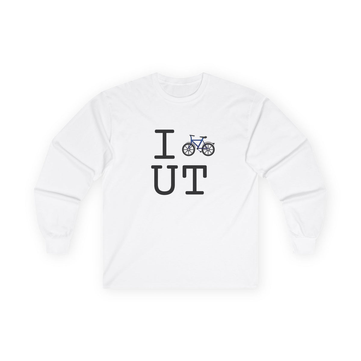 "I Bicycle Utah" Long Sleeve Shirt