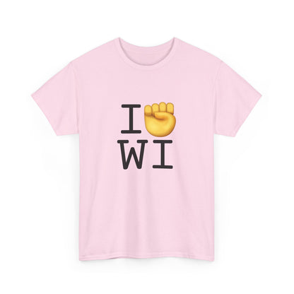 "I Raise my Fist with Wisconsin" Tee