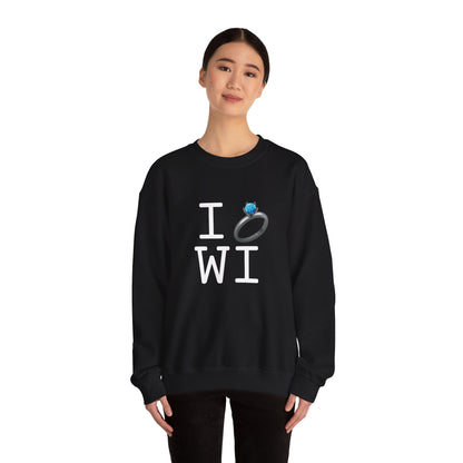 "I'm Married to (Diamond Ring) Wisconsin" Sweatshirt