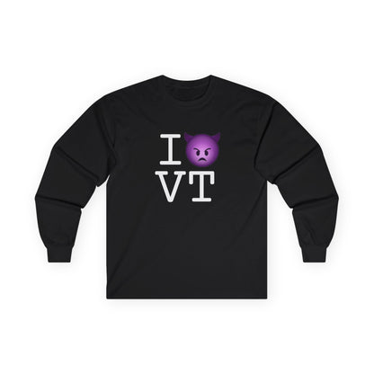 "I'm an Angry Devil about Vermont" Long Sleeve Shirt