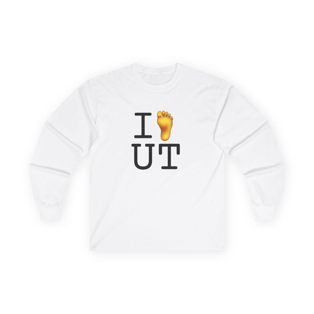 "I Foot Utah" Long Sleeve Shirt