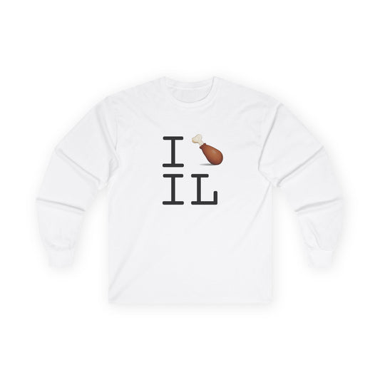 "I Chicken Drumstick Illinois" Long Sleeve Shirt
