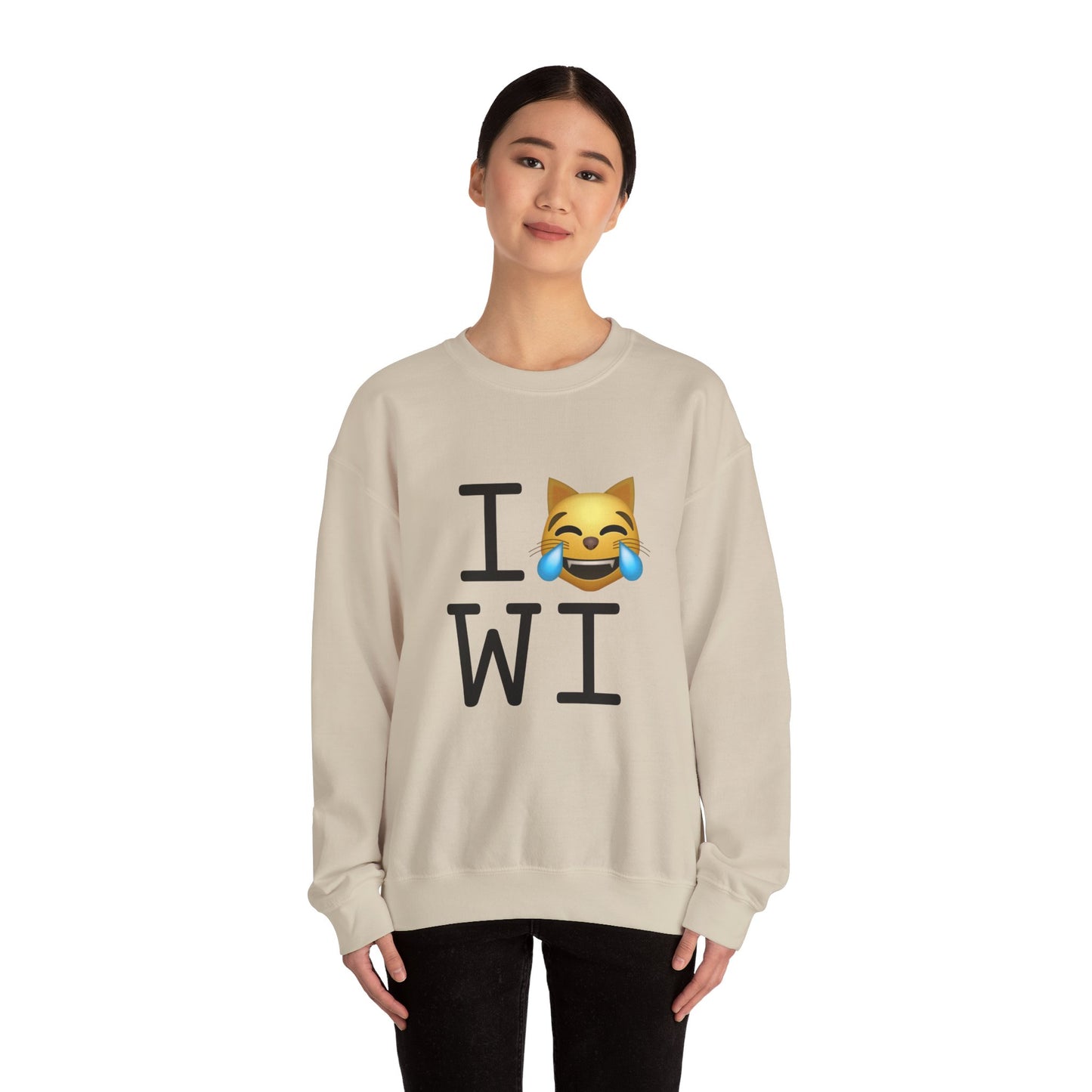 "I'm Laughing like a Cat at Wisconsin" Sweatshirt