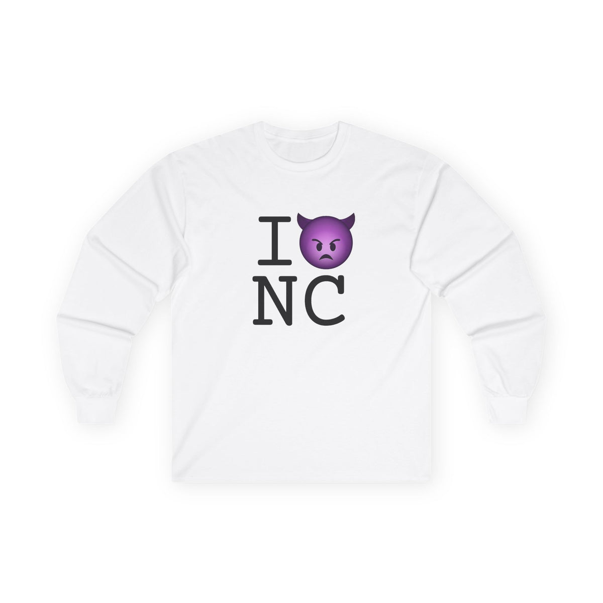 "I'm an Angry Devil about North Carolina" Long Sleeve Shirt