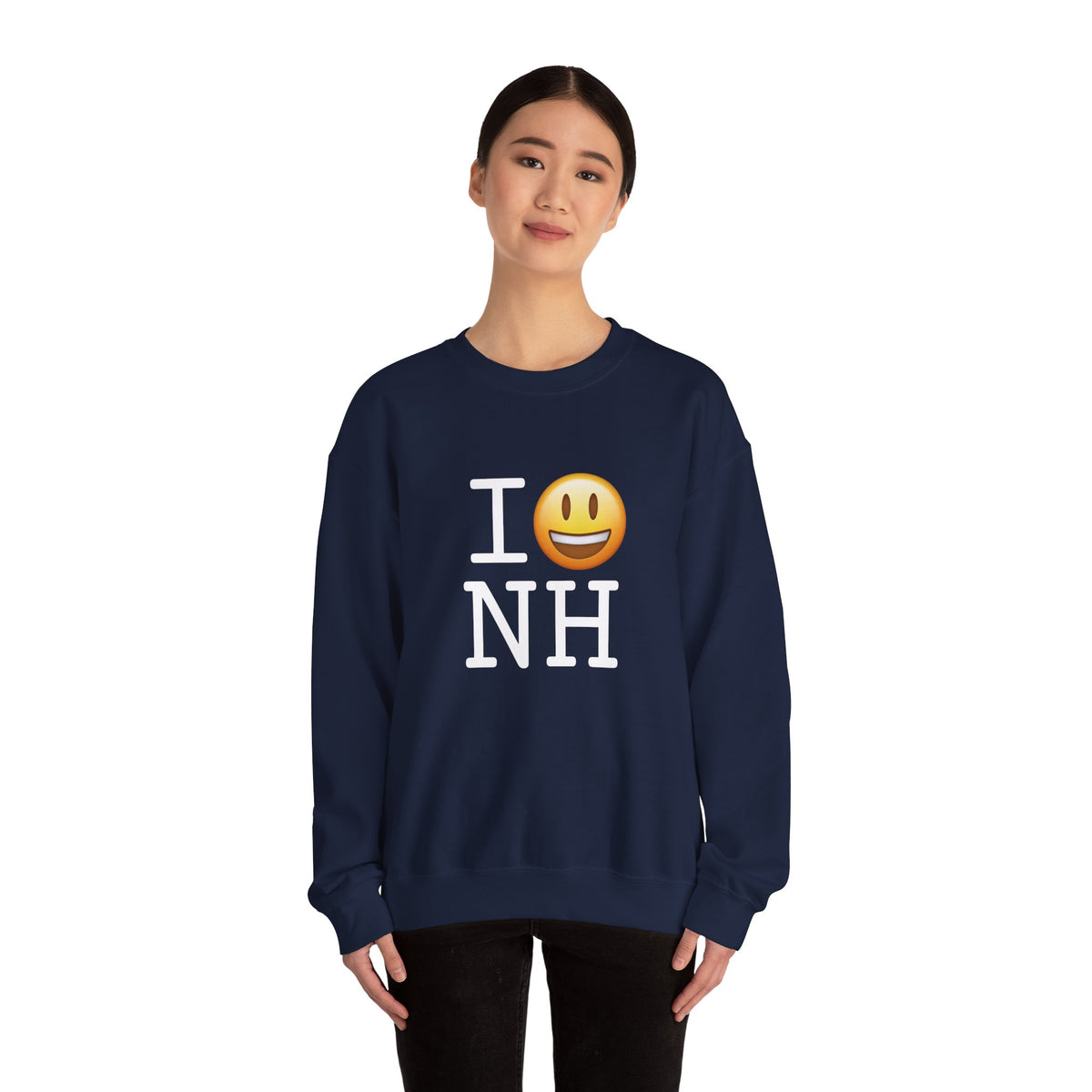 "I'm Happy about New Hampshire" Sweatshirt