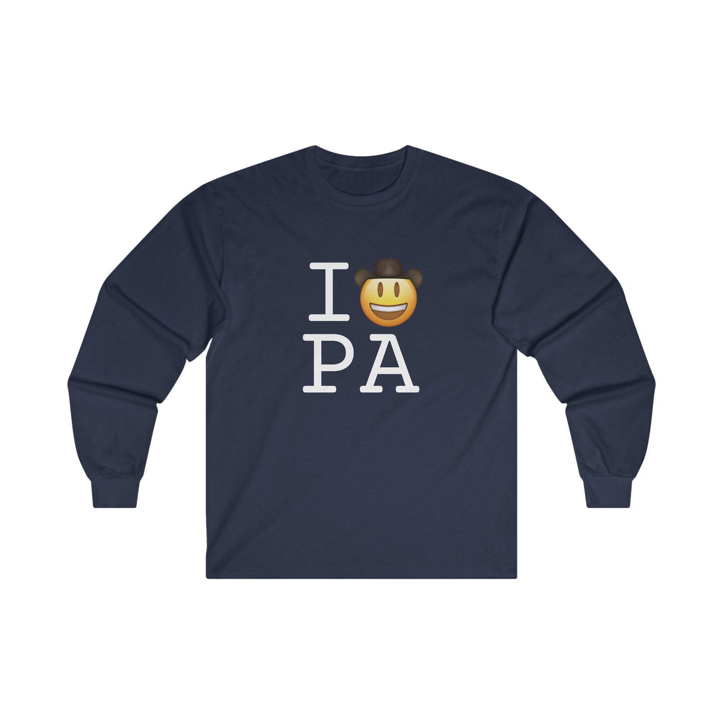 "I'm a Cowboy or Cowgirl in Pennsylvania" Long Sleeve Shirt