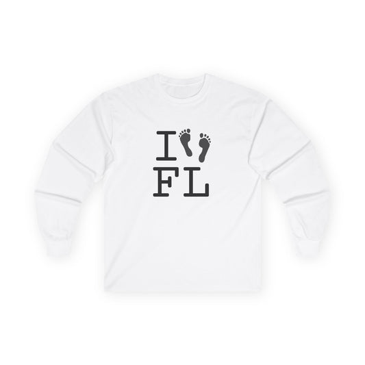 "I leave Footsteps in Florida" Long Sleeve Shirt