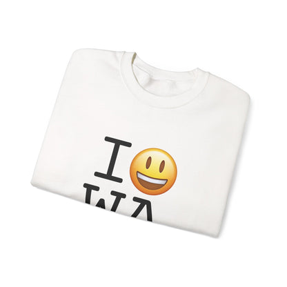"I'm Happy about Washington" Sweatshirt