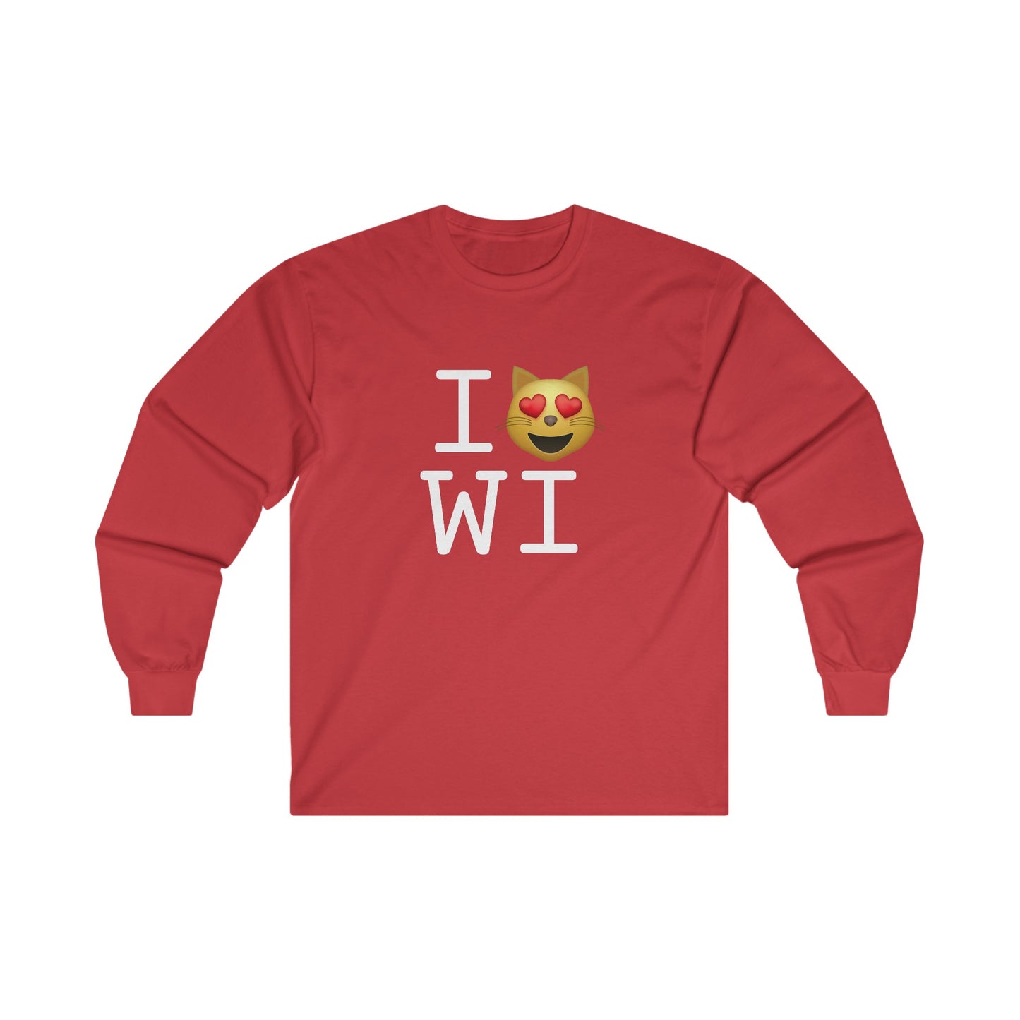 "I'm a Cat that Loves Wisconsin" Long Sleeve Shirt