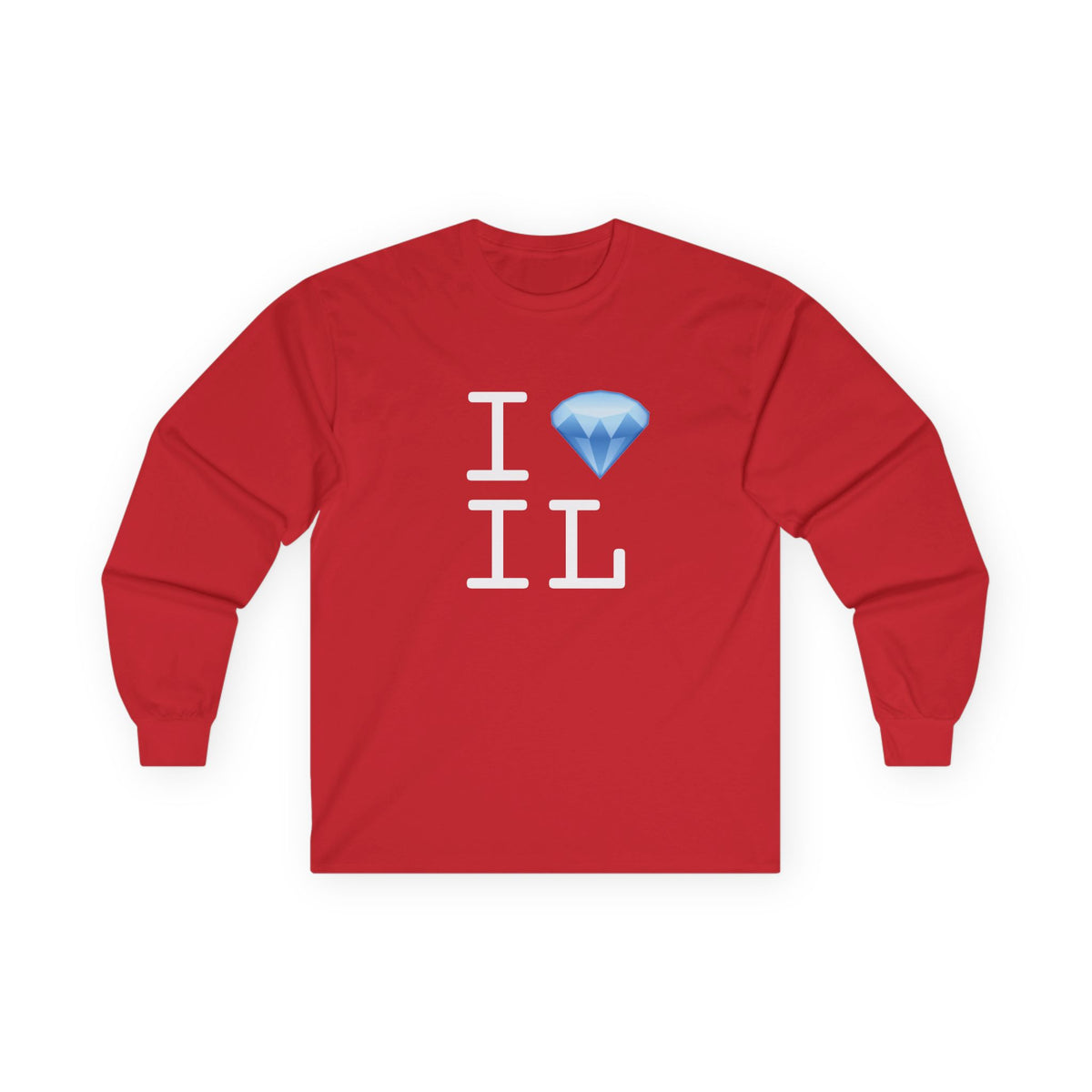 "I Diamond Illinois" Long Sleeve Shirt