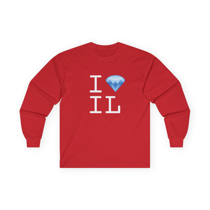 "I Diamond Illinois" Long Sleeve Shirt