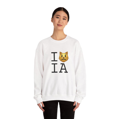 "I'm a Pouting Cat about Iowa" Sweatshirt