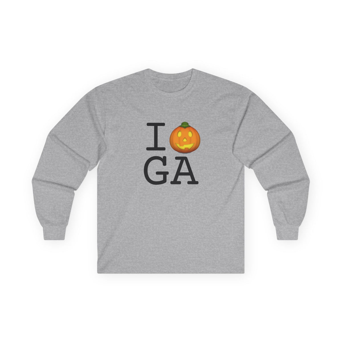"I Jack-O-Lantern (Pumpkin) Georgia" Long Sleeve Shirt